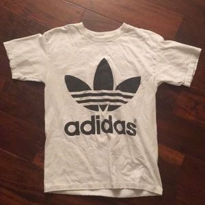 Black and white adidas t-shirt